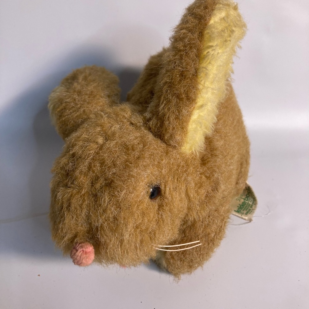 Animals of extintion brown yellow bunny plush